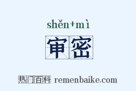 审密是什么意思的图片